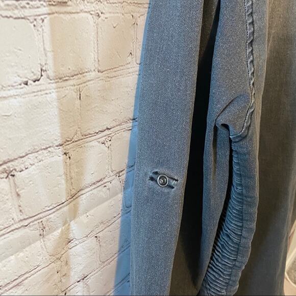 RNT23 Denim Gray Button Down Sz XXL - Picture 7 of 8